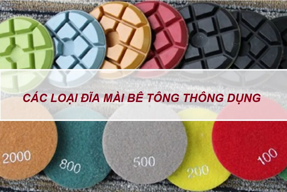 Các loại đĩa mài nền bê tông thông dụng
